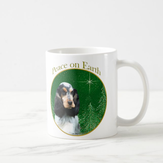 English Cocker Spaniel (roan) Peace Coffee Mug (Right)
