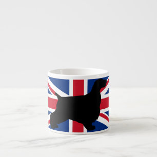 english cocker spaniel silhouette United_Kingdom.p Espresso Cup