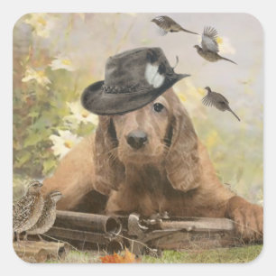 English Cocker Spaniel Square Sticker