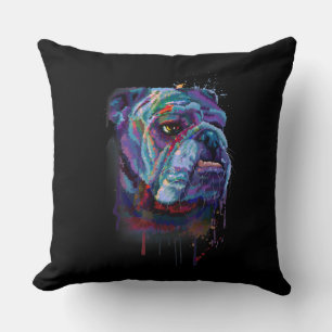 English Colourful Bulldog Gift A English Bulldog Cushion