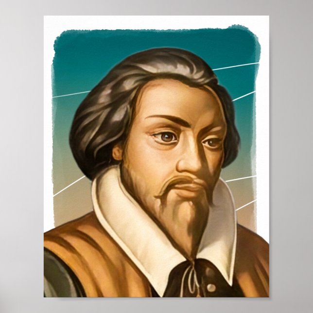 English composer William Byrd illustration  Poster (Front)