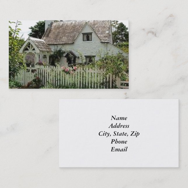 English Cottage Business Card (Front/Back)