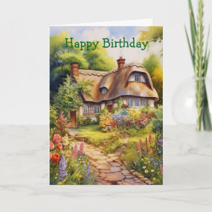 English Cottage Card