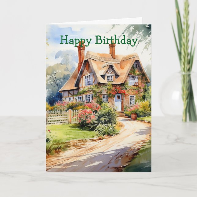 English Cottage Card (Front)