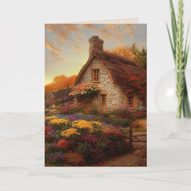 ENGLISH COTTAGE FLORAL ART BIRTHDAY CARDS (Front)