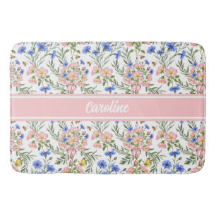 English Cottage Floral Charm Bath Mat