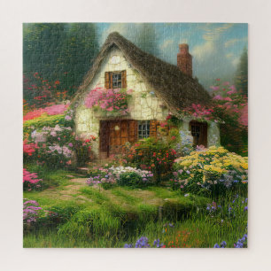 ENGLISH COTTAGE GARDEN JIGSAW PUZZLE