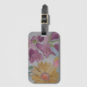 English Cottage Garden  Luggage Tag