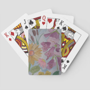 English Cottage Garden Playing Cards