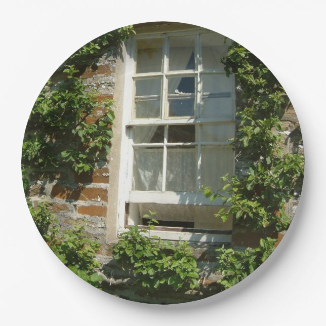 English Cottage I Charming Paper Plate (Front)
