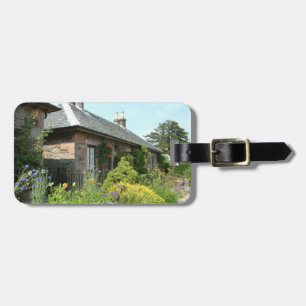 English Cottage II with Flower Garden Photography Luggage Tag