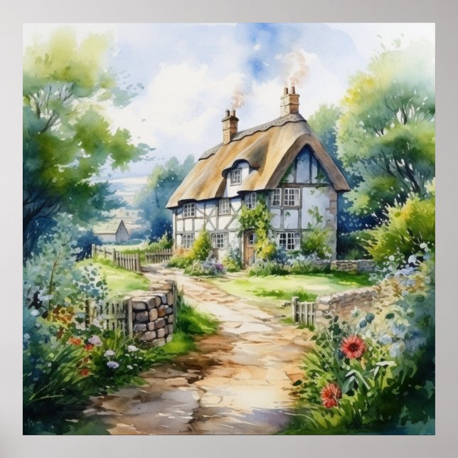 English Cottage Poster (Front)