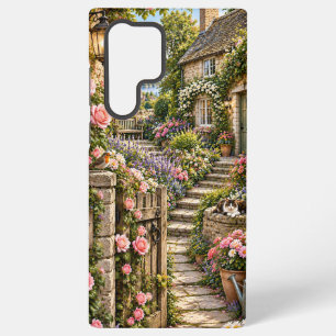 English Cottage Rose Garden Samsung Galaxy Case