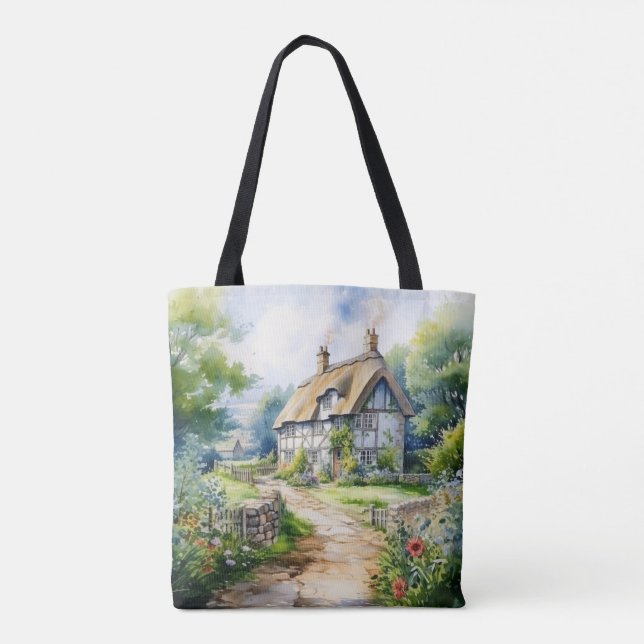 English Cottage Tote Bag (Back)