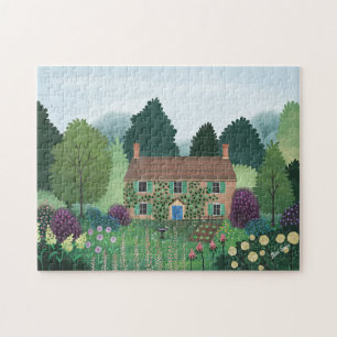 English Country Cottage House Jigsaw Puzzle