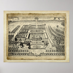 English Country Estate Architecture Print 10