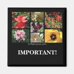 English Country Garden Montage Magnet
