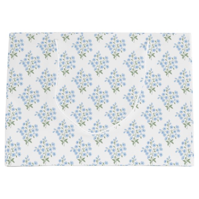 English Country Model with Vergismal non-flowers Large Gift Bag (Front)