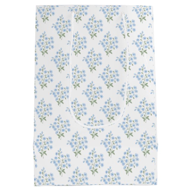 English Country Model with Vergismal non-flowers Medium Gift Bag (Back)