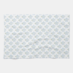 English Country Muster mit Vergissmeinnichtblumen Tea Towel