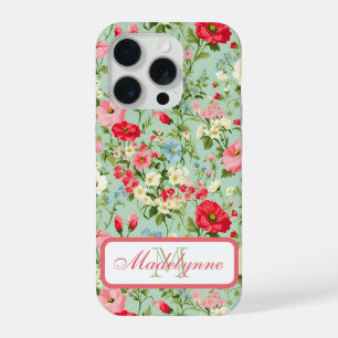 English Country Wildflower Garden iPhone 15 Pro Case