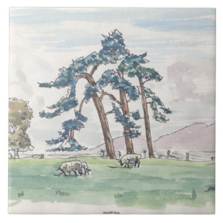 English Countryside Decorative Tile