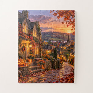 English Countryside Halloween Jigsaw Puzzle