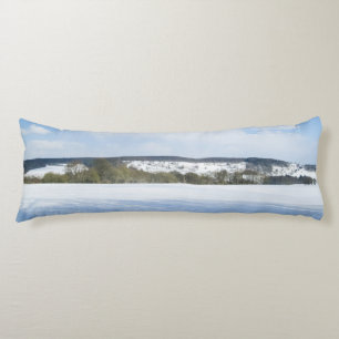 English Countryside in Winter - Personalised Body Cushion