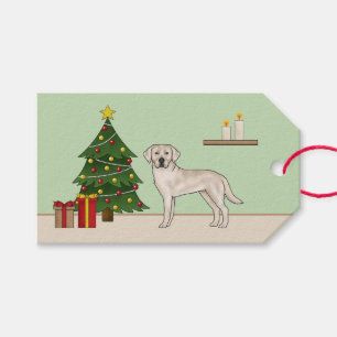 English Cream Labrador Retriever Christmas Tree Gift Tags