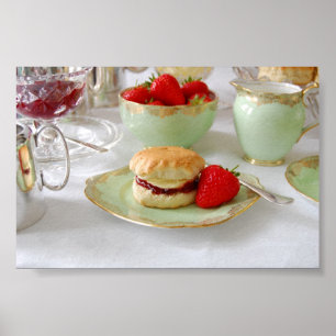 English Cream Tea Poster