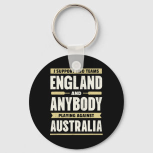 English Cricket Shirt Two Teams Not Australia Funn Key Ring
