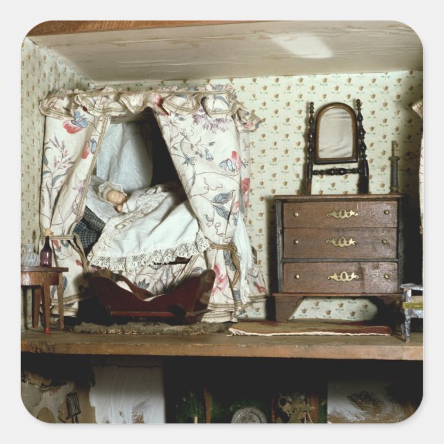 English Doll's House Square Sticker (Front)