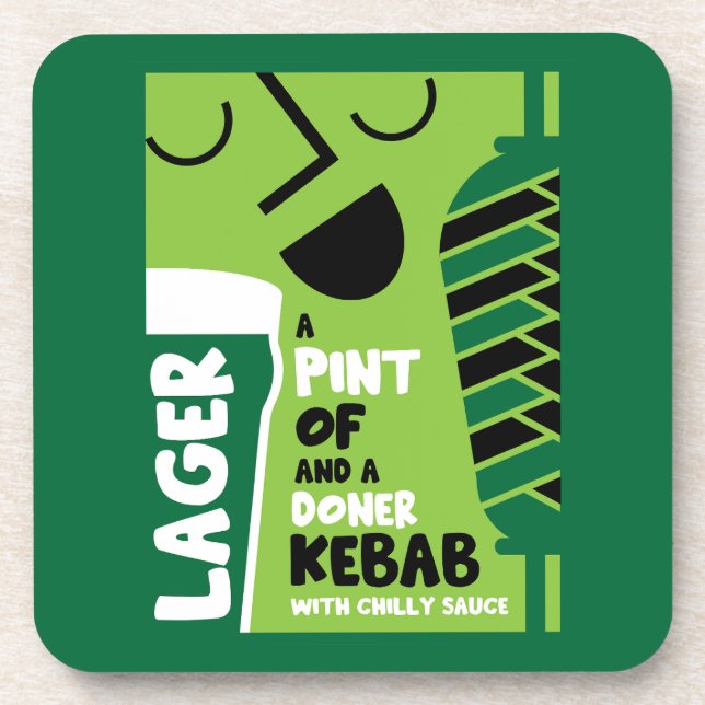 English Doner Kebab Coaster (Front)