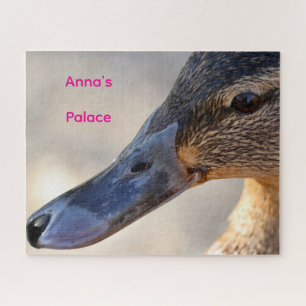 English Duck Photo Personalised Jigsaw Puzzle