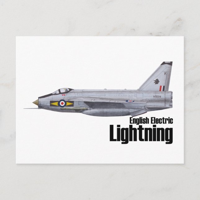 English Electric Lightning Postcard (Front)