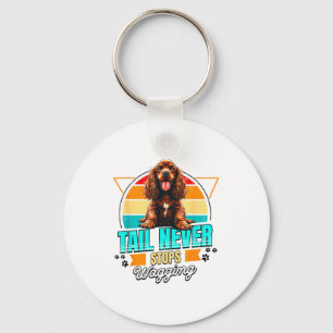 English Er Spaniel Lover Funny Er Spaniel Retro Key Ring