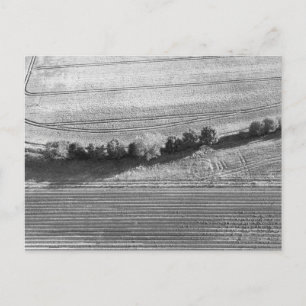 English Farm Aerial View Holiday Postcard