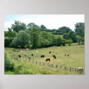 English Farmland Poster