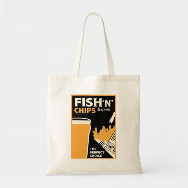 English Fish And Chips       Tote Bag (Front)