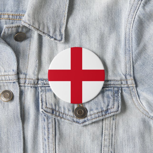 English Flag 7.5 Cm Round Badge (In Situ)