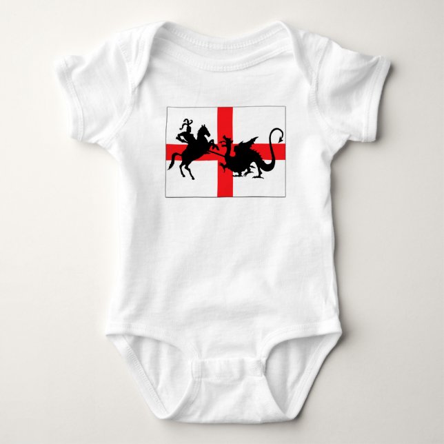 English flag baby bodysuit (Front)