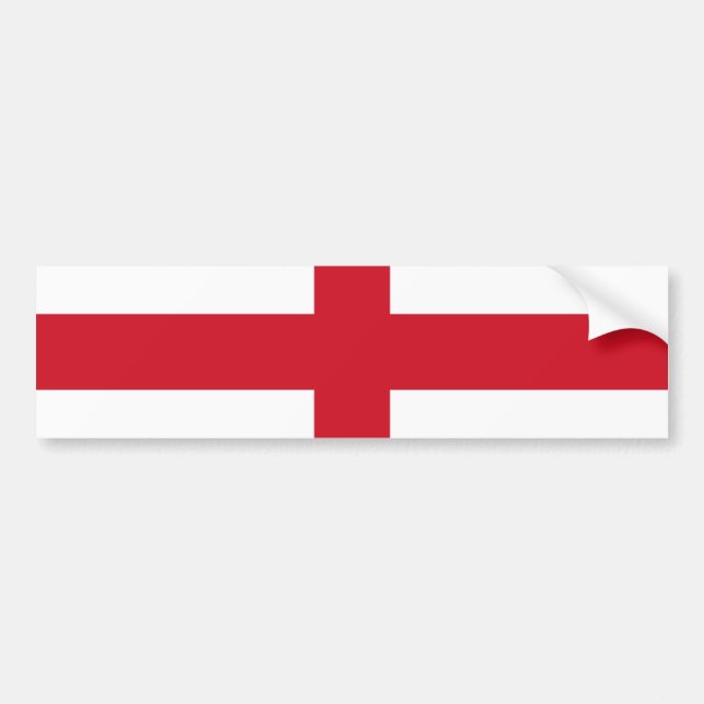 English Flag Bumper Sticker (Front)