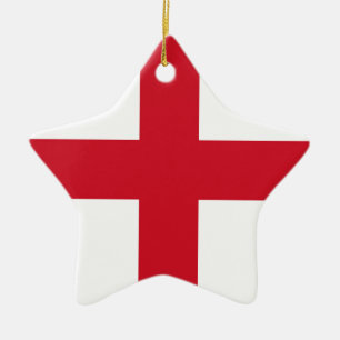 English flag ceramic ornament