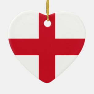 English flag ceramic tree decoration