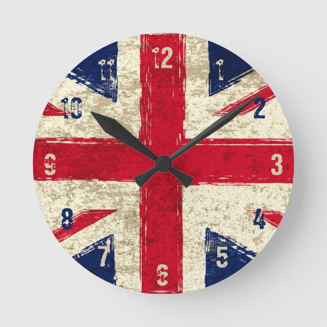 English flag clock - Kook Art - Wall Clock (Front)