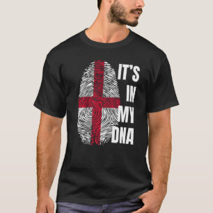 English Flag Dna Fingerprint England St George Cro T-Shirt