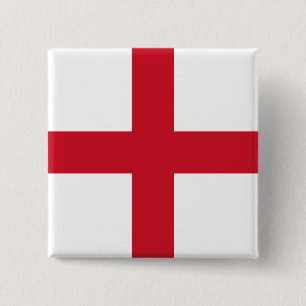 English Flag (England) 15 Cm Square Badge