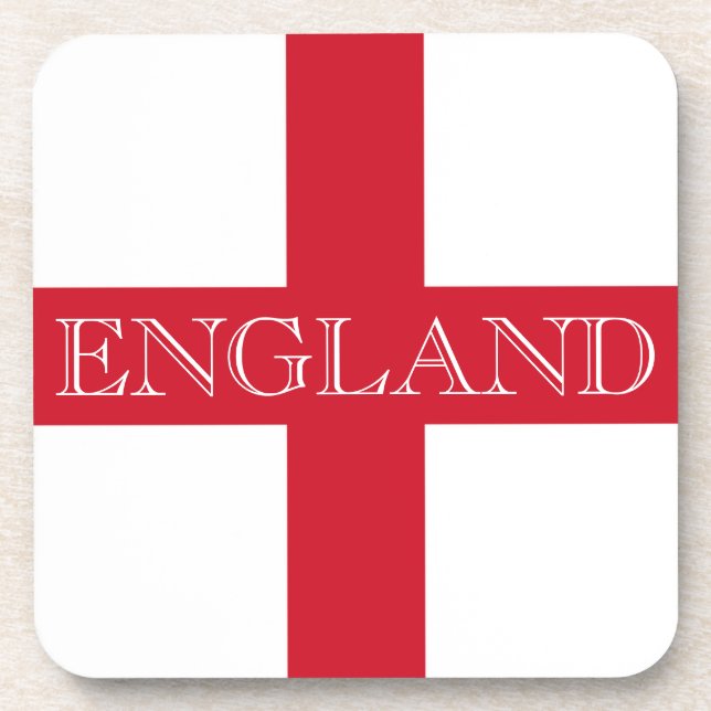 English Flag England coastercnt Coaster (Front)
