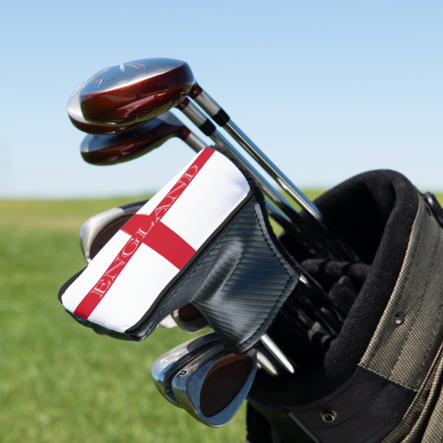 English Flag England pccn Golf Head Cover (In Situ)