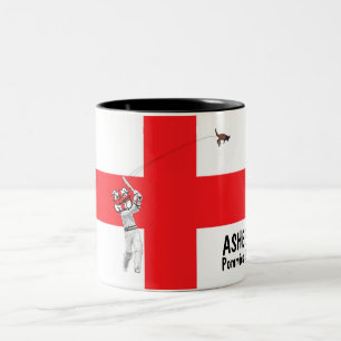 English flag-English cricket Barmy Army Two-Tone Coffee Mug
